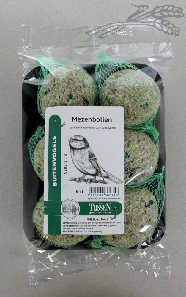 Mezenbollen set 15 x 6 st.